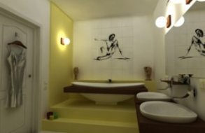 Внимательно выберите цвет и рисунок керамической плитки в ванную комнату